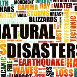 Natural Disasters Grunge as a Art Background