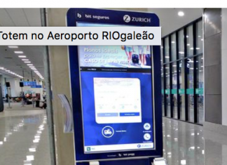 Zurich instala totens para venda de seguro viagem no RIOgaleão