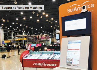 Seguro viagem na vending machine