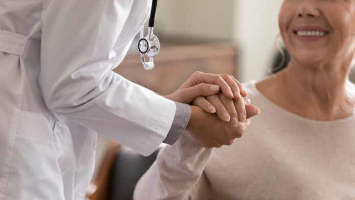 Doctor,Giving,Hope.,Close,Up,Shot,Of,Young,Female,Physician
