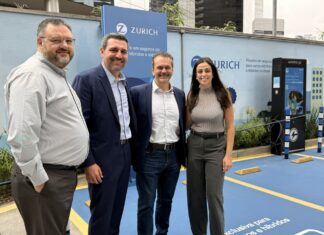 Zurich Seguros inaugura pontos de recarga para carros elétricos e híbridos