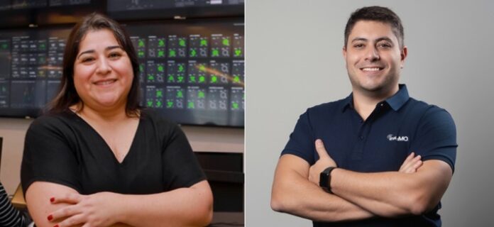 Vanesa Bustamante, vice-presidente de Tecnologia do Grupo HDI; e Rafael Rodrigues, General Manager Latam do insureMO